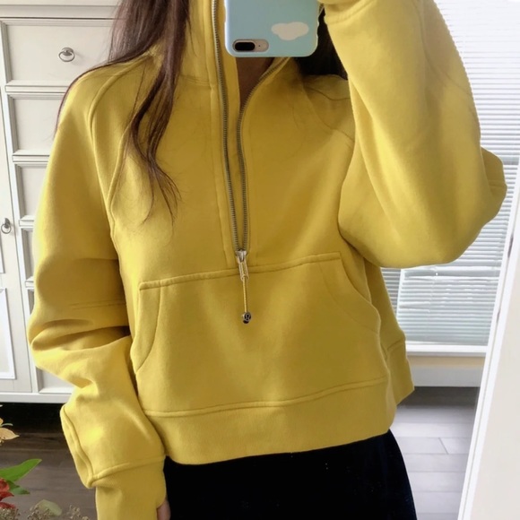 lululemon athletica | Tops | Lululemon Scuba Oversized Funnel Neck Color In  Soleil Size Ml | Poshmark
